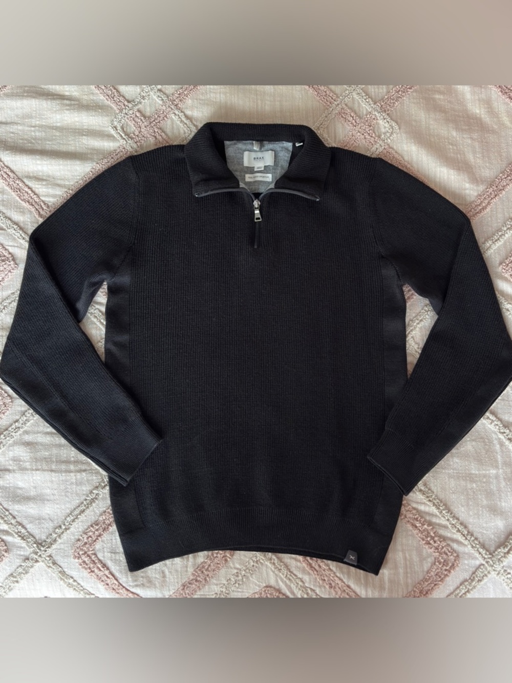 Quarter-Zip Thick Knit Sweater Top